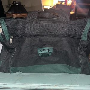 Jeep Duffel Bag-EUC. Black and Green